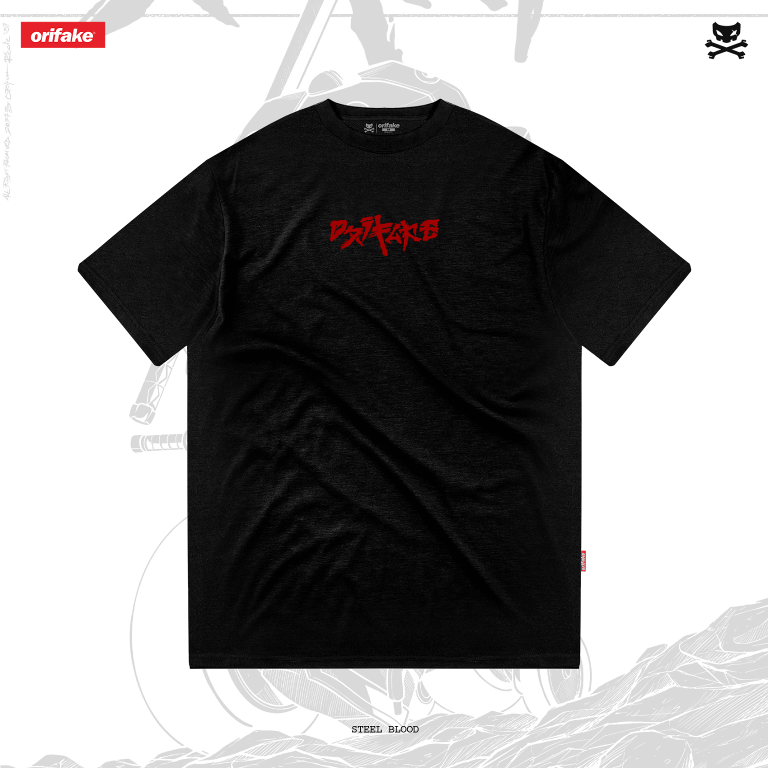 T-SHIRT REGULAR FIT STEEL BLOOD (DARKLINE SERIES)