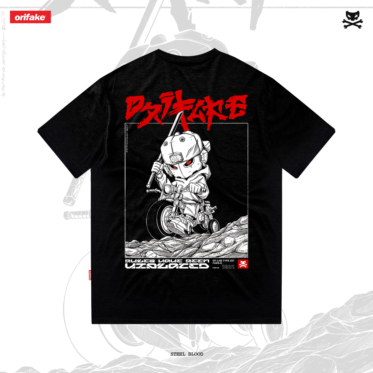 T-SHIRT REGULAR FIT STEEL BLOOD (DARKLINE SERIES)