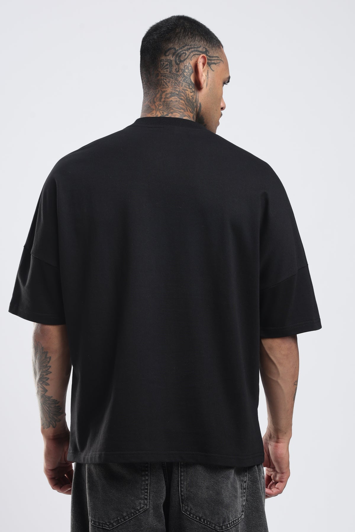 STREAK BLACK OVERSIZED T-SHIRT